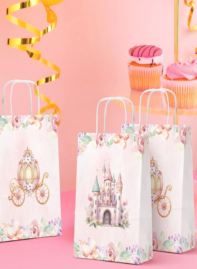 KALEFO 24pcs Princess Party Favor Bags with Handles Castle Pumpkin Carriage Candy Goodie Bags for Gender Reveal Lady Wedding Supplies - Image 5